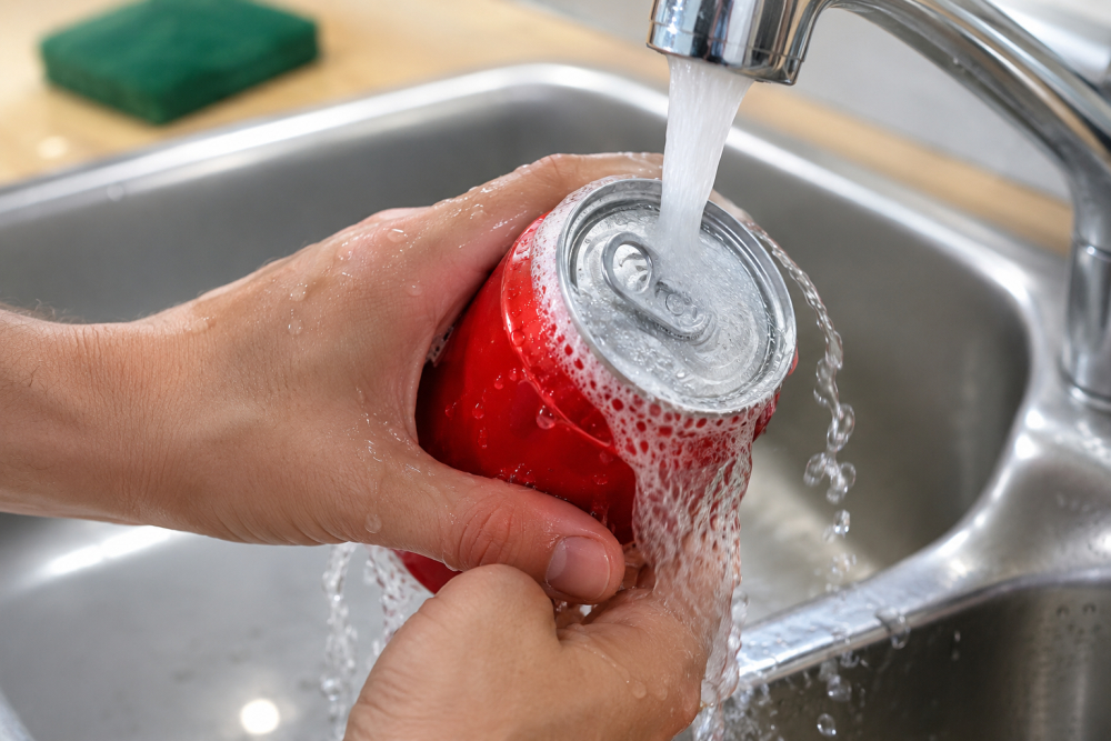 Latas de bebidas: lavar antes de beber pode evitar riscos para a saúde