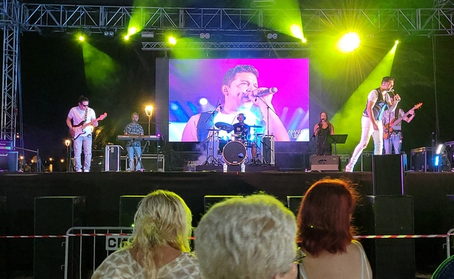 Márcio Amaro na Gastronómica de Santa Cruz. Veja o momento.