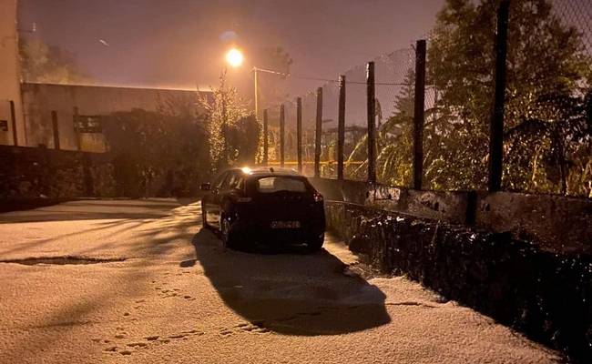 Chuva torrencial em Santana