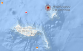 Sismo a Noroeste do Porto Santo