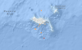 Sismo a sudoeste das Ilhas Desertas